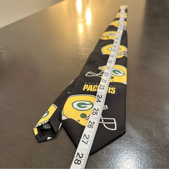 Vintage Green Bay Packers Neck Tie, Helmet Print, Mens one size - Picture 2 of 6